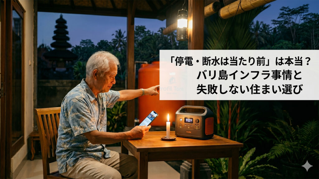 バリ島の断水、停電対策