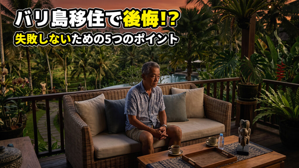 バリ島移住失敗しないためのポイント