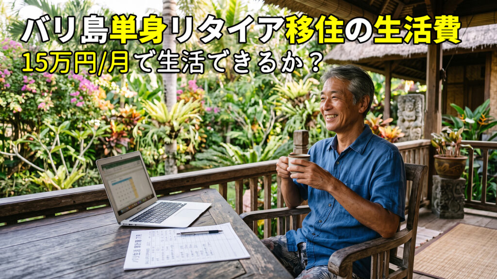 バリ島単身リタイア移住者の生活費
